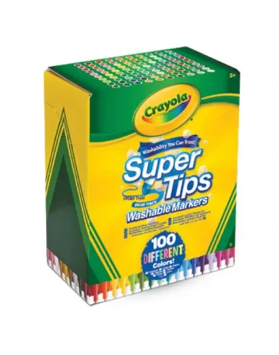 Флумастери Crayola измиваеми 100 цвята