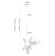 Стойка Neomounts Flat Screen Ceiling Mount (Height: 106-156 cm)