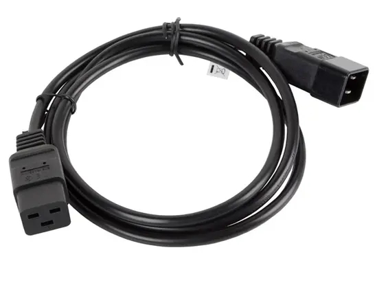 Кабел Lanberg EXTESION CABLE IEC 320 C19  C20 1.8m VDE, black
