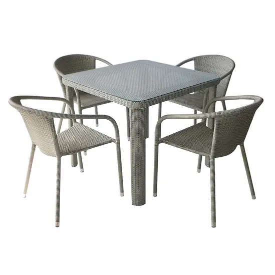 Ратанов комплект ВАНЕСА- Комплект от 4 стола и маса