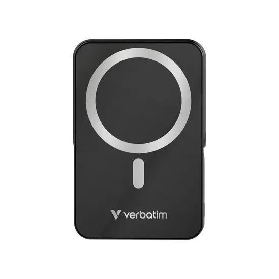 Външна батерия Verbatim Charge 'n' Go Power Bank with Stand Magnetic Wireless 10000mAh Black