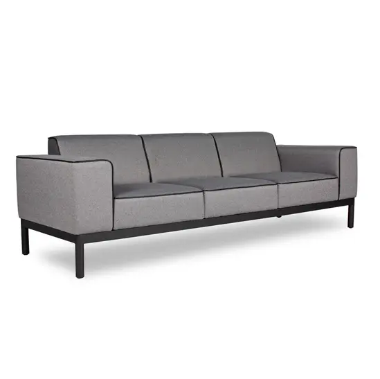 Диван триместен ГЕОРГИ VNS 03 - сив на цвят, сниман отпред