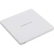 Оптично устройство Hitachi-LG GP60NW60 Ultra Slim External DVD-RW, Super Multi, Silent Play, Win & MAC OS Compatible, M-DISC Support, White