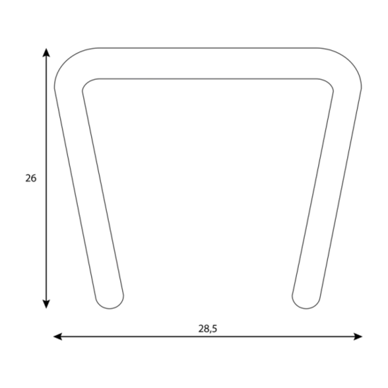 Подлакътник за посетителски столове
