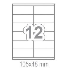 Самозалепващи етикети 105x48 12 бр.