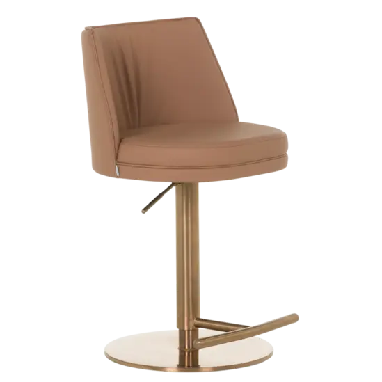 Бар стол КАРИНА- еко кожа цвят корал