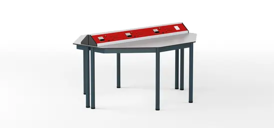 ученическа маса червена