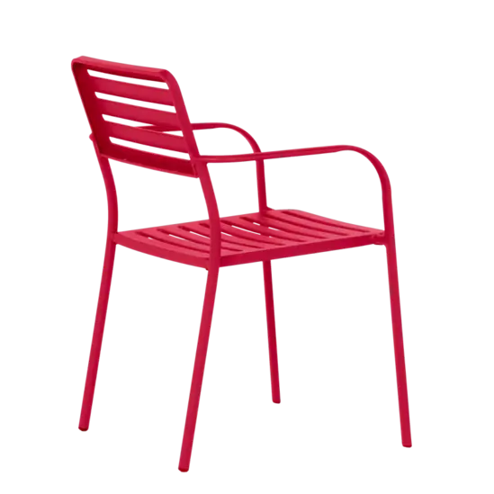 Градински стол ЛАЗУР-червен цвят