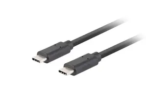 Кабел Lanberg Cable USB-C MM 3.1 GEN 2 CABLE 1.8M 10GBS PD100W Black