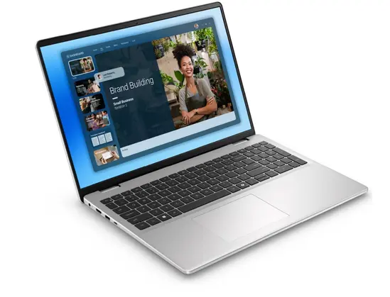 Лаптоп Dell 16 DC16251, Intel Core 7 150U (10 cores, up to 5.4 GHz), 16.0" FHD+(1920x1200) AG, 300nits, 16GB, 2x8GB, DDR5, 5200 MT/s, 1TB M.2 PCIe, NVIDIA GeForce MX570A with 2GB GDDR6, Cam, FPR, Wi-Fi 6E, Backlit Kb, Ubuntu, Silver, Aluminium 3Y PS