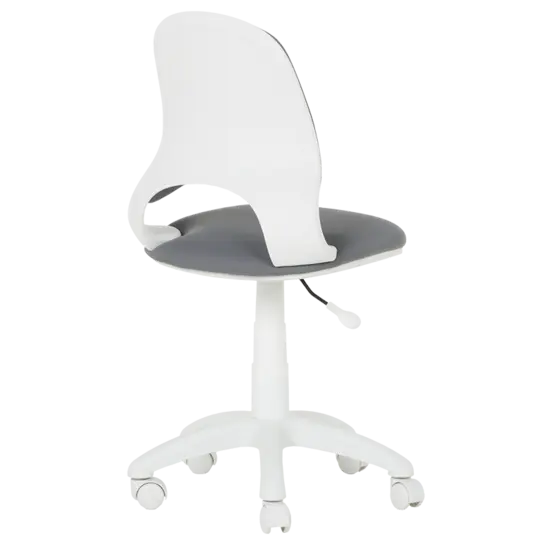 Детски стол ФРЕЯ- снимка отзад, бял полипропилен