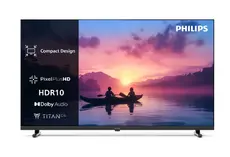 Телевизор Philips 32PFS600012, 32' FHD LED 1920x1080, DVB-TT2T2-HDCSS2, HDR 10, HLG, Dolby Audio, Smart, Titian, Pixel Plus FHD, 8GB, HDMI*3, USB*2, 802.11n, 12W RMS, Black