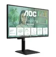 Монитор AOC Q27P4U, 27" IPS WLED, 2560x1440@120Hz, 4ms GtG, 350cd m2, 1500:1, DCR 50M:1, Adaptive Sync, FlickerFree, Anti Blue Light, 2Wx2, Tilt, Height Adjust, Pivot, Swivel, 2xHDMI, DP, USB hub