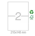 Рециклирани етикети 210x148 2 бр.