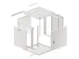 Комуникационен шкаф Lanberg rack cabinet 19' wall-mount 12U600x600 for self-assembly with metal door grey (flat pack)