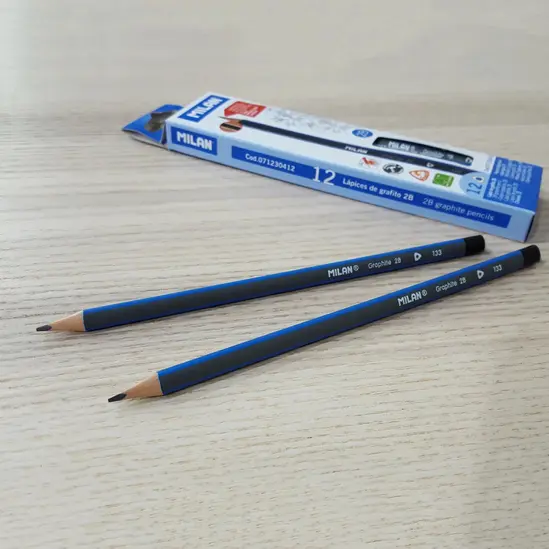 Молив графитен Milan 133 2B триъгълен - 2 броя