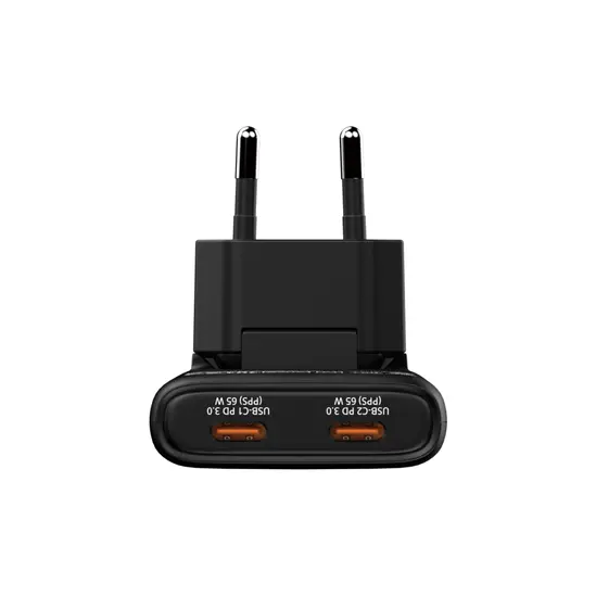 Зарядно устройство Verbatim Fold 'n' Go GaN Charger 65W EU plug Black