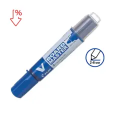 Маркер за бяла дъска Pilot Master презареждащ син с пиктограма за намеление