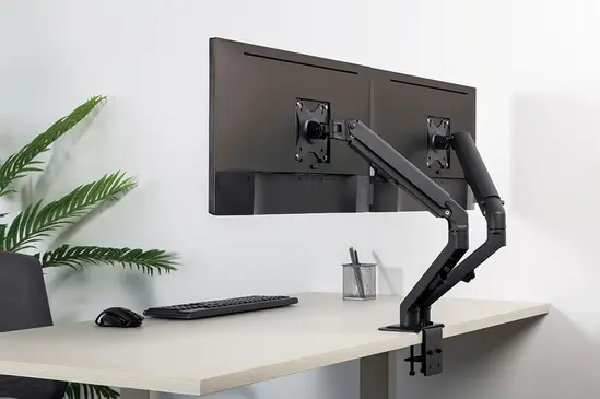 Стойка Neomounts Flat Screen Desk Mount (stand/grommet) for 2 screens