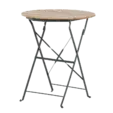 Сгъваема градинска маса БОЖУРА- 60 см диаметър на плот