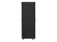 Комуникационен шкаф Lanberg rack cabinet 19' free-standing 42U600x800 (flat pack) with glass door lcd black v2