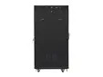 Комуникационен шкаф Lanberg rack cabinet 19' free-standing 27U  600x800 self assembly flat pack with mesh door LCD, black