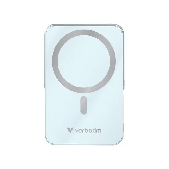 Външна батерия Verbatim Charge 'n' Go Power Bank with Stand Magnetic Wireless 10000mAh Blue