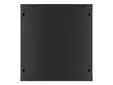 Комуникационен шкаф Lanberg rack cabinet 19' wall-mount 12U600x600 for self-assembly with metal door black (flat pack)