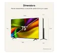 Телевизор LG 75NU850B3LA, 75" 4K Ultra HD Smart TV, 3840x2160, DVB-T2/C/S2, Alpha 7 AI Processor, HDR10 / HLG, webOS 26 ThinQ, VRR / ALLM / HGiG, 4K Super Upscaling, WiFi 5, Voice Controll, Bluetooth 5.3, AirPlay 2, LAN, CI, HDMI eARC,AI Sound Pro, Google
