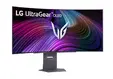 Монитор LG 45GX90SA-B, 44.5", OLED UltraGear 21:9 Curved Smart, 0.03 ms, WQHD (3440x1440), 240Hz, HDR 400, 1500000:1, 250 cd/m2, DCI-P3 98.5%, VRR, Free-sync, G-Sync, USB-C, PD 65W, HDMI, DP, PBP, Speakers 7W x2, Bluetooth, LG Switch, Height, Swivel, Tilt