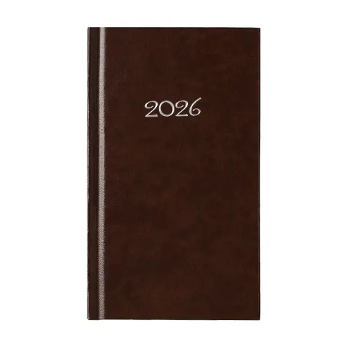 Календар - бележник СЛИМ джобен кафяв