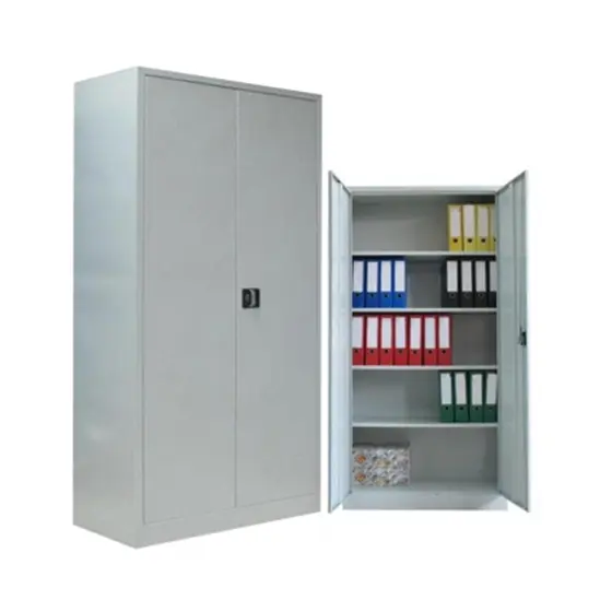 Архивен шкаф FRT с 5 отделения 200x80x40 см - сниман в затворен вариант и в отворен вариант с наредени класьори