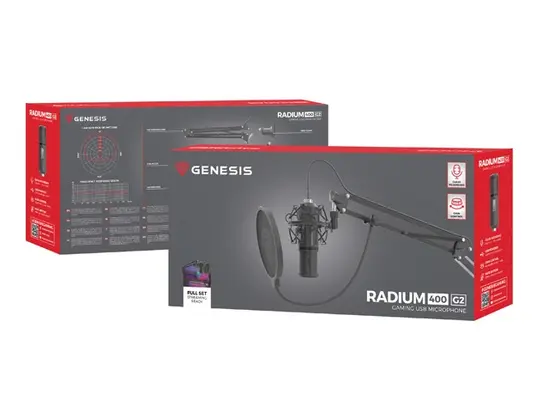 Микрофон Genesis Microphone Radium 400 G2 Studio USB ARM ARM Popfilter