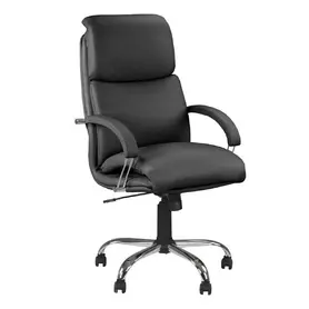 Директорски стол NADIR - черна еко кожа