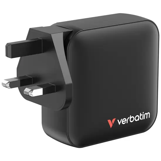 Зарядно устройство Verbatim Mini GaN Charger 165W 4 Port US plug with EU and UK adaptors