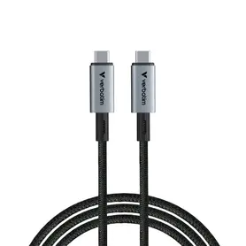 Кабел Verbatim Sync & Charge USB-C to USB-C 240W 40 Gbps 120 cm