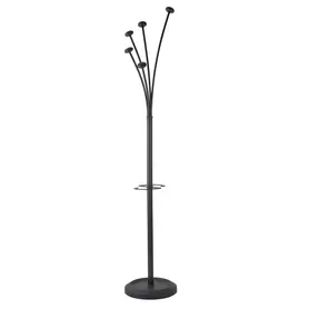 Закачалка за дрехи EGEYA 03- черна, метална,с 5 куки