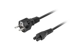 Кабел Lanberg CEE 77 (MICKEY) - IEC 320 C5 power cord 1.8m VDE Straight, black
