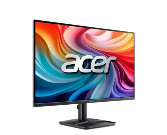 Монитор Acer EK271P0bi, 27'' FHD (1920x1080), VA, 144Hz, 100M:1, 250 nits, 4ms (GTG)/1ms(VRB), 99% sRGB, HDMI 1.4, VGA, FreeSync, BlueLightShield, ZeroFrame, Tilt, VESA, Energy Class D, Black, 2Y