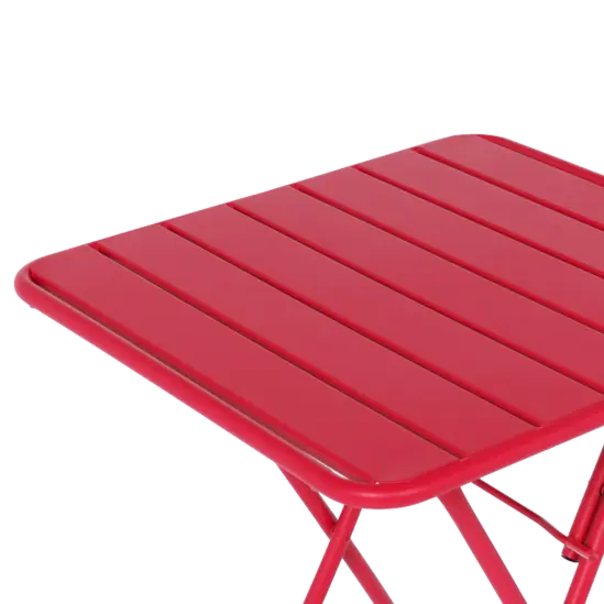 Сгъваема градинска маса РУБИНА- червен плот