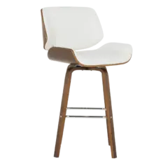 Бар стол ЙОСИФ- бял цвят