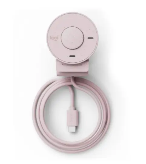 Уебкамера Logitech Brio 300 Full HD webcam - ROSE - USB - NA - EMEA28-935