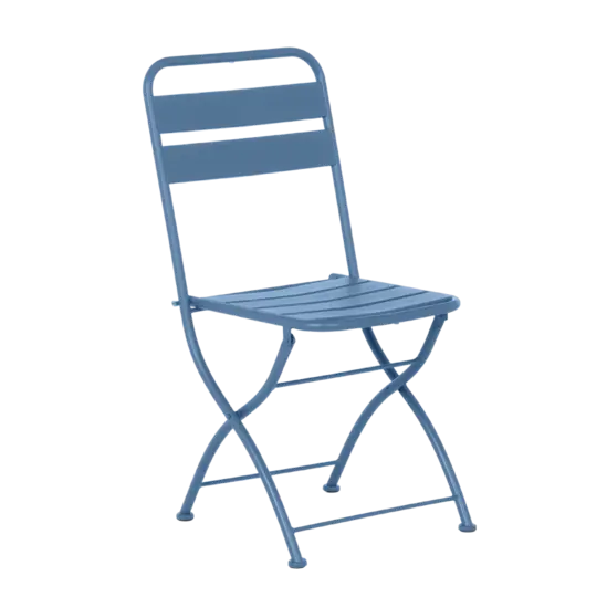Градински сгъваем стол ЙОЛИ- син цвят