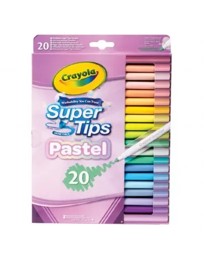Флумастери Crayola измиваеми 20 цвята