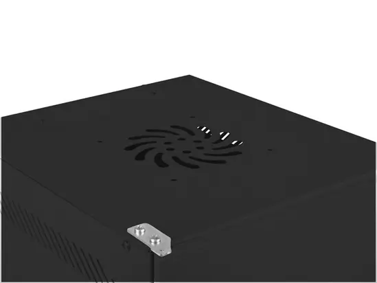 Комуникационен шкаф Lanberg rack cabinet 10' wall-mount 9U  280x310 self-assembly flat pack with metal door, black