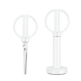 Ножица офисна Deli 17 см с поставка