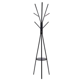 Закачалка за дрехи MALA- снимка отпред, черен цвят