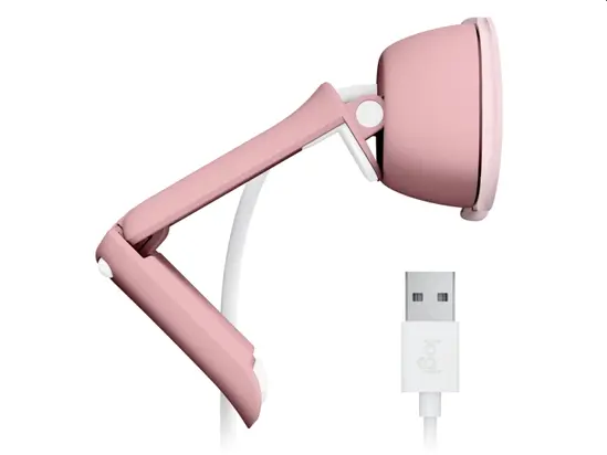 Уебкамера Logitech Brio 100 Full HD Webcam - ROSE - USB - NA - EMEA28-935 - WEBCAM