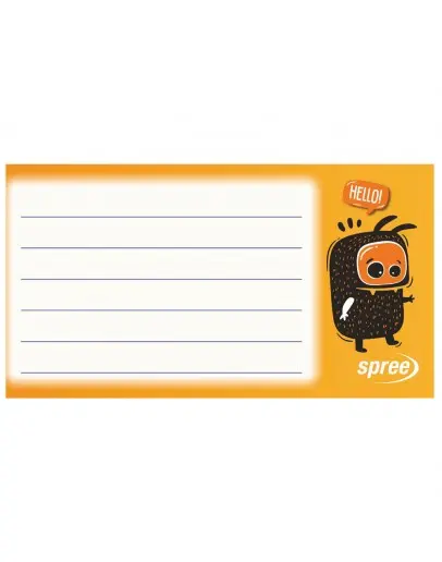 Етикети ученически Spree лепящи 160 броя