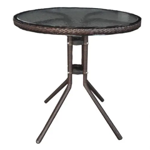 Ратанова маса ЕВА- кафяв цвят на ратана